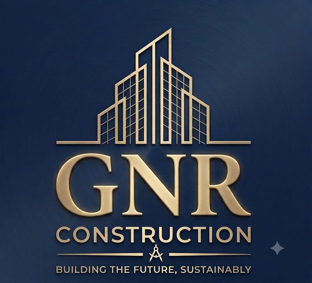 GNR Construction gold logo